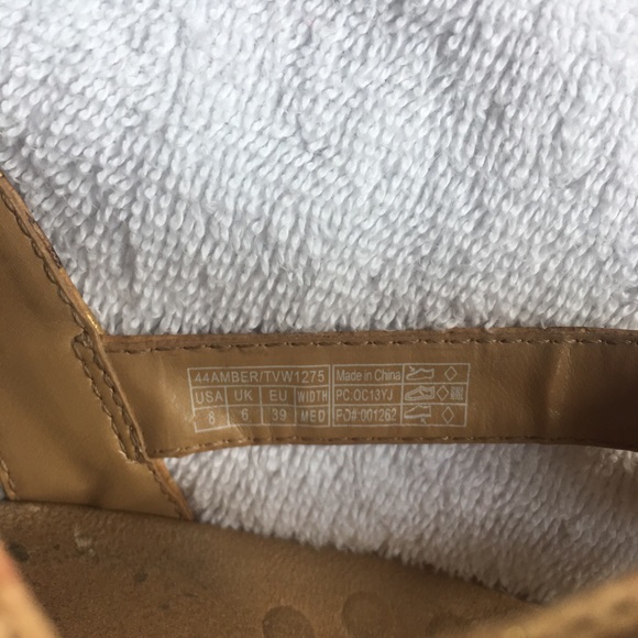 Vionic size 8 cork sandals Amber 44 - Picture 7 of 8